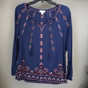 J.jill embroidered top